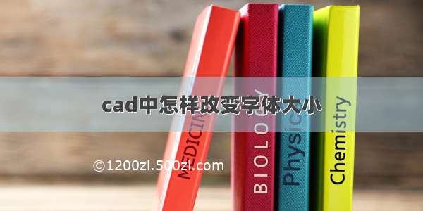 cad中怎样改变字体大小