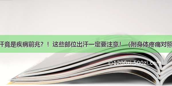 出汗竟是疾病前兆？！这些部位出汗一定要注意！（附身体疼痛对照表）