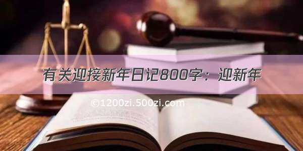 有关迎接新年日记800字：迎新年