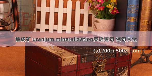 铀成矿 uranium mineralization英语短句 例句大全