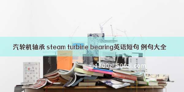 汽轮机轴承 steam turbine bearing英语短句 例句大全