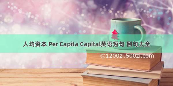 人均资本 Per Capita Capital英语短句 例句大全