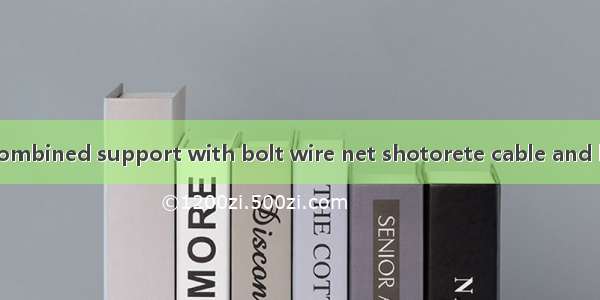锚网喷索带组合支护 combined support with bolt wire net shotorete cable and belt英语短句 例句大全
