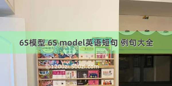 6S模型 6S model英语短句 例句大全