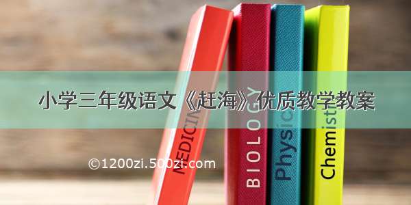 小学三年级语文《赶海》优质教学教案