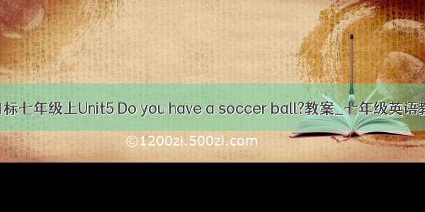 新目标七年级上Unit5 Do you have a soccer ball?教案_七年级英语教案