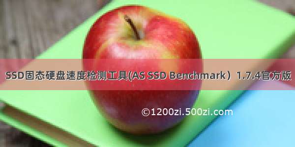 SSD固态硬盘速度检测工具(AS SSD Benchmark）1.7.4官方版