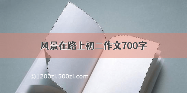 风景在路上初二作文700字