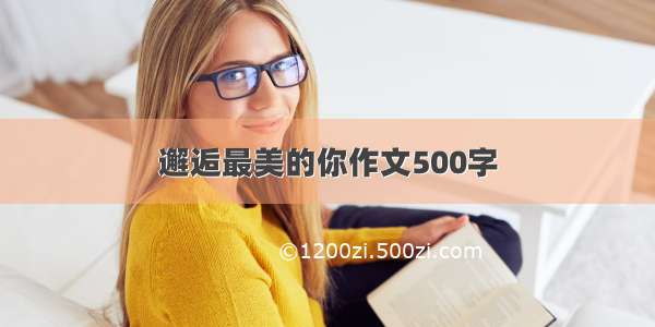 邂逅最美的你作文500字