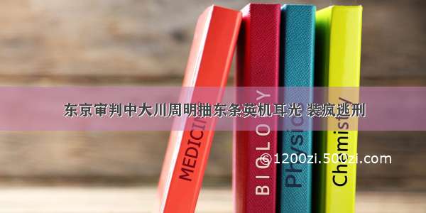 东京审判中大川周明抽东条英机耳光 装疯逃刑