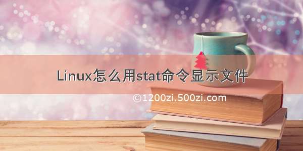 Linux怎么用stat命令显示文件