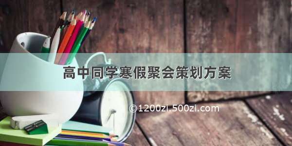 高中同学寒假聚会策划方案