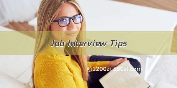 Job Interview Tips