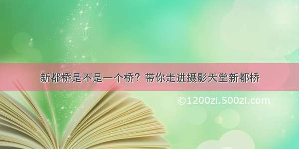 新都桥是不是一个桥？带你走进摄影天堂新都桥