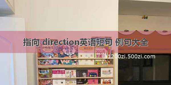 指向 direction英语短句 例句大全