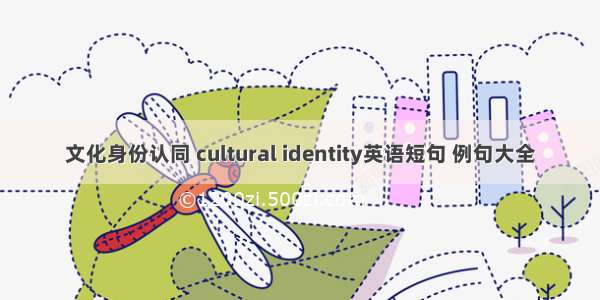 文化身份认同 cultural identity英语短句 例句大全