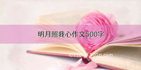 明月照我心作文500字