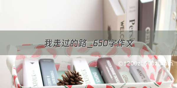 我走过的路_650字作文