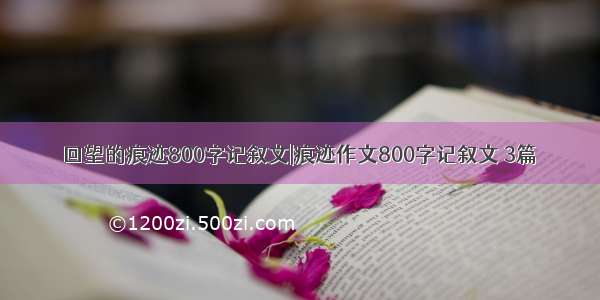 回望的痕迹800字记叙文|痕迹作文800字记叙文 3篇