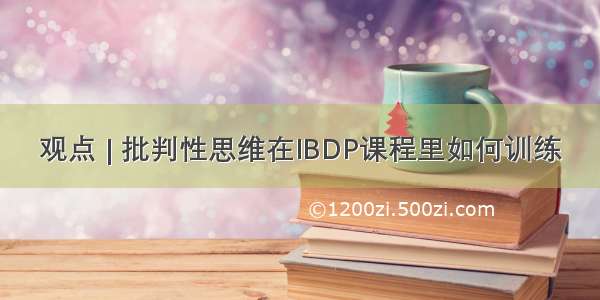 观点 | 批判性思维在IBDP课程里如何训练