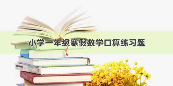 小学一年级寒假数学口算练习题