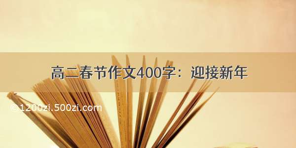高二春节作文400字：迎接新年