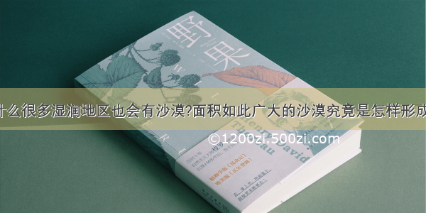 为什么很多湿润地区也会有沙漠?面积如此广大的沙漠究竟是怎样形成的?