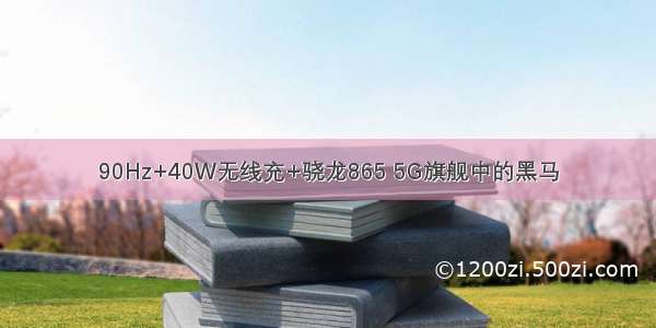 90Hz+40W无线充+骁龙865 5G旗舰中的黑马