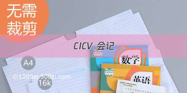 CICV 会记