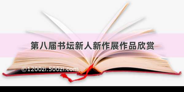 第八届书坛新人新作展作品欣赏