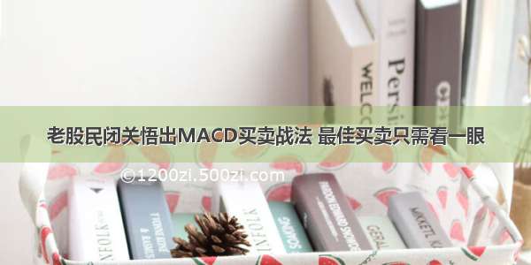 老股民闭关悟出MACD买卖战法 最佳买卖只需看一眼