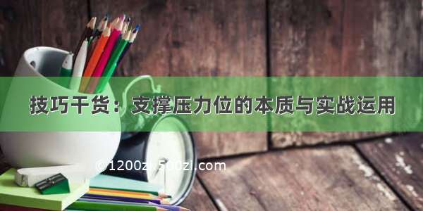 技巧干货：支撑压力位的本质与实战运用