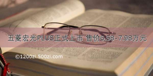 五菱宏光PLUS正式上市 售价6.58-7.98万元