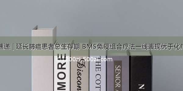 速递 | 延长肺癌患者总生存期 BMS免疫组合疗法一线表现优于化疗