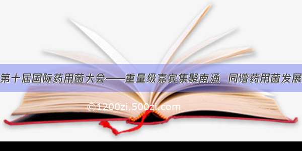 资讯！第十届国际药用菌大会——重量级嘉宾集聚南通  同谱药用菌发展新篇章