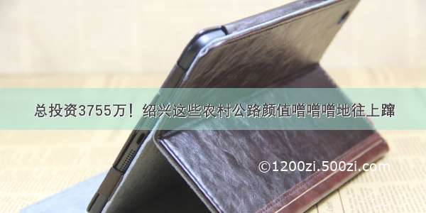 总投资3755万！绍兴这些农村公路颜值噌噌噌地往上蹿