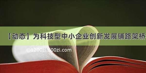 【动态】为科技型中小企业创新发展铺路架桥