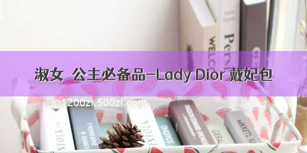 淑女＆公主必备品-Lady Dior 戴妃包