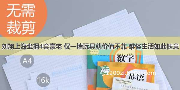 刘翔上海坐拥4套豪宅 仅一墙玩具就价值不菲 难怪生活如此惬意