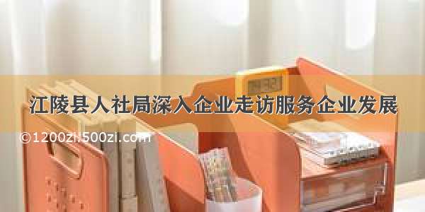 江陵县人社局深入企业走访服务企业发展