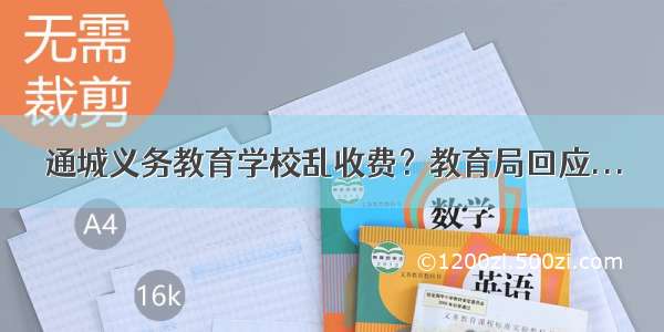 通城义务教育学校乱收费？教育局回应...