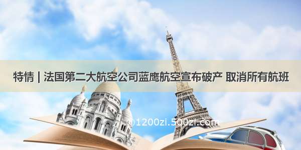 特情 | 法国第二大航空公司蓝鹰航空宣布破产 取消所有航班