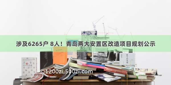 涉及6265户 8人！青岛两大安置区改造项目规划公示