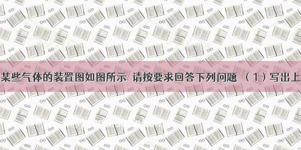 实验室制取某些气体的装置图如图所示．请按要求回答下列问题．（1）写出上图所示装置