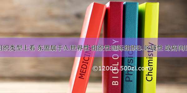 单选题从组织类型上看 东盟属于A.世界性 组织性国际组织B.区域性 政府间国际组织C.