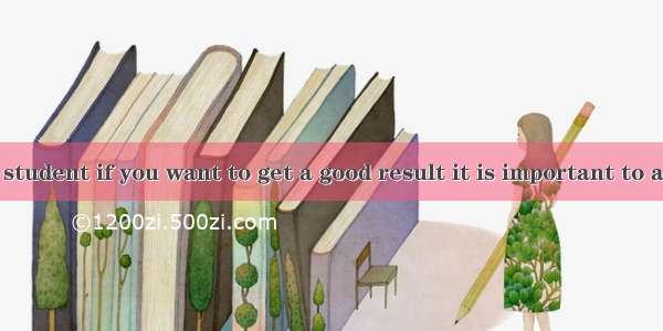 As a Senior 3 student if you want to get a good result it is important to a good state of
