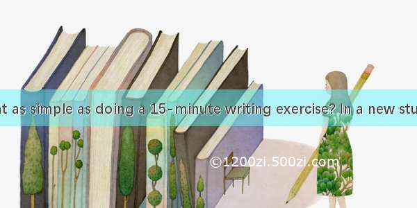 Is losing weight as simple as doing a 15-minute writing exercise? In a new study  women wh