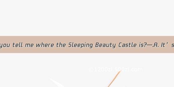 —Excuse me  can you tell me where the Sleeping Beauty Castle is?—.A. It’s located on that