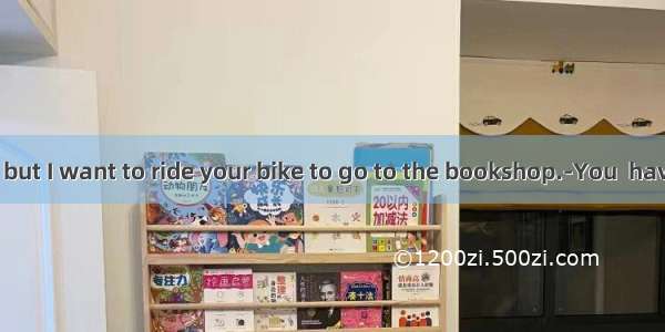 ---Excuse me but I want to ride your bike to go to the bookshop.-You  have my bike if y