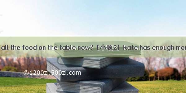 动词填空【小题1】Is(be) all the food on the table now?【小题2】Kate has enough money to buy(buy) her f